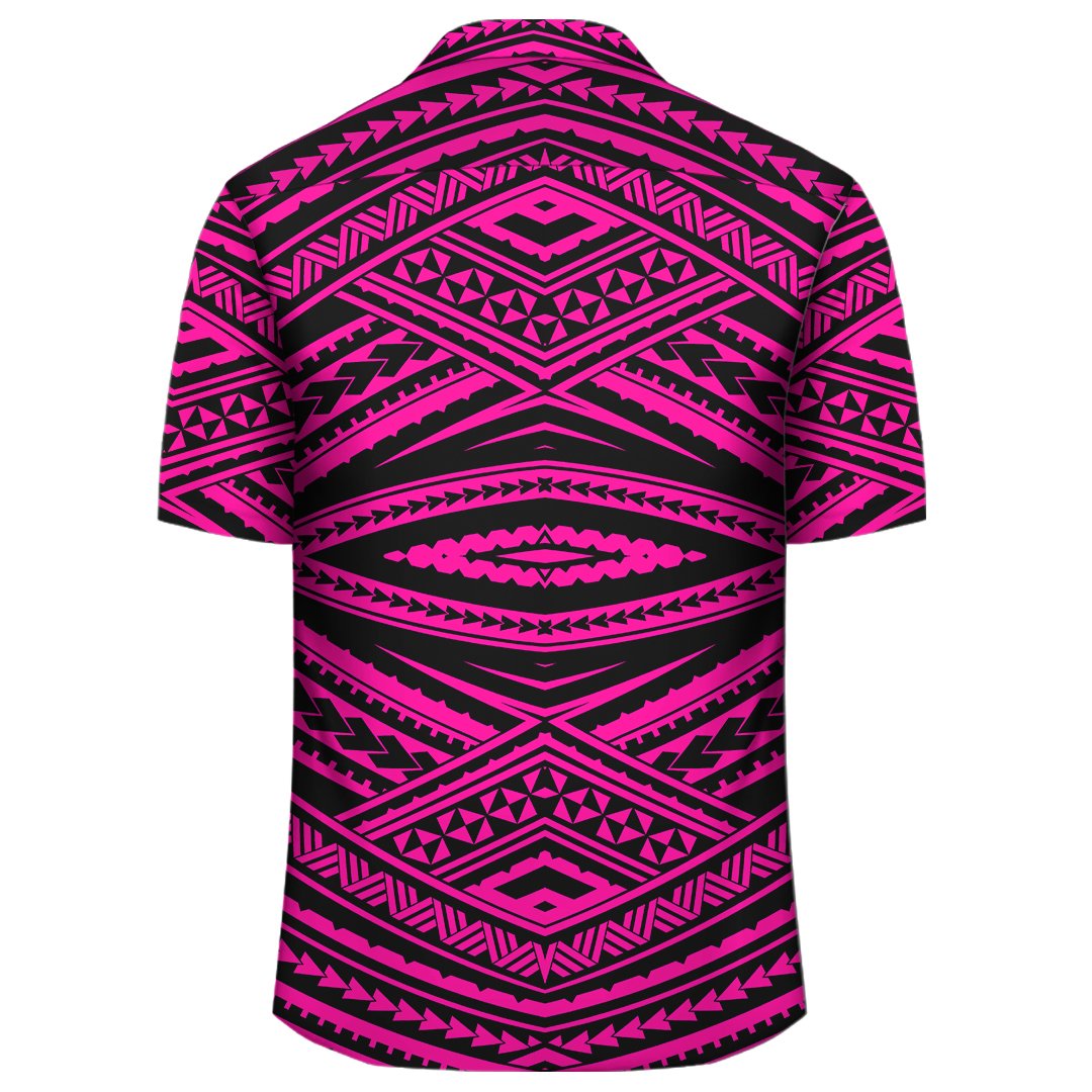 Polynesian Tatau Pink Hawaiian Shirt - Polynesian Pride
