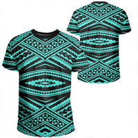 Polynesian Tatau Turquoise T Shirt Unisex Polyester - Polynesian Pride