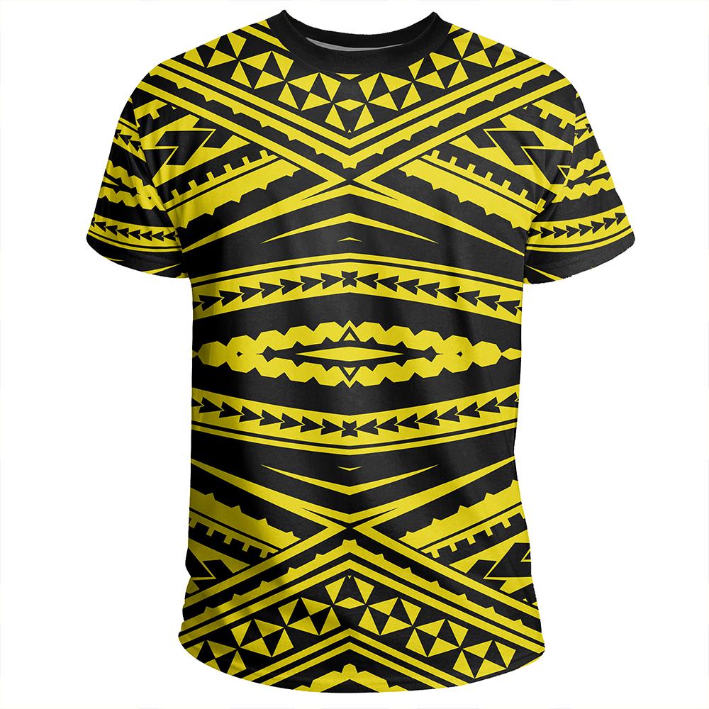 Polynesian Tatau Yellow T Shirt - Polynesian Pride