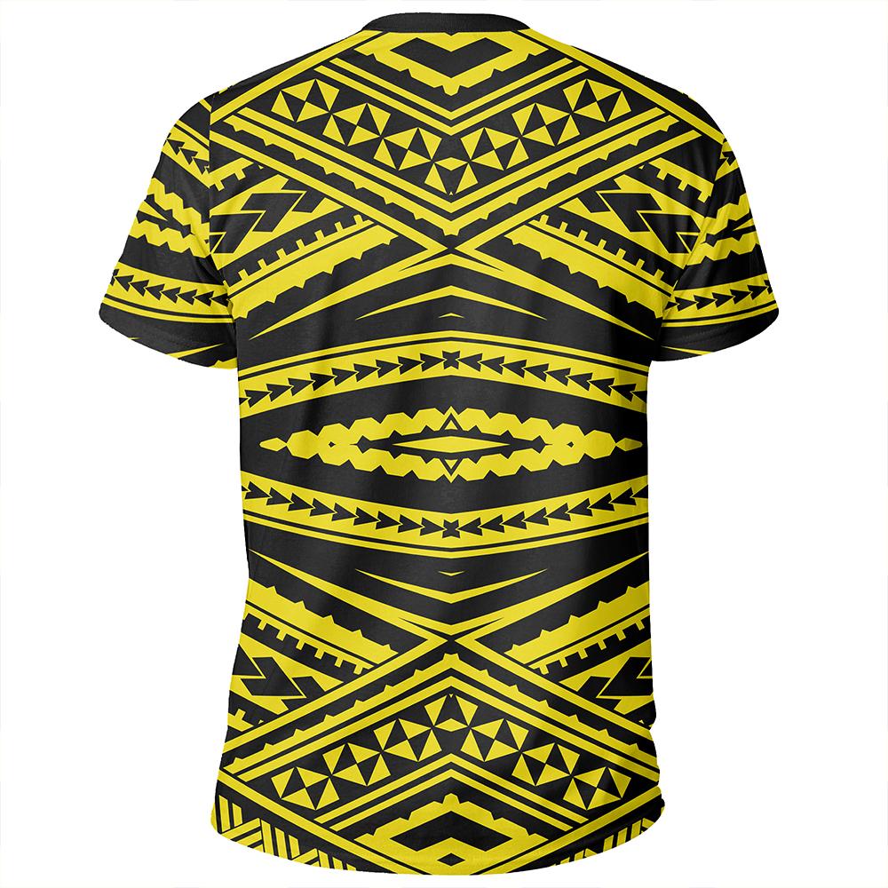 Polynesian Tatau Yellow T Shirt - Polynesian Pride