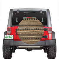 Polynesian Tattoo Tribal Gold Hawaii Spare Tire Cover - Polynesian Pride