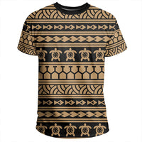 Polynesian Tattoo Tribal Gold T Shirt - Polynesian Pride