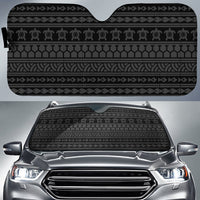 Polynesian Tattoo Tribal Car Sun Shade Auto Sun Shade Universal Fit Gray - Polynesian Pride
