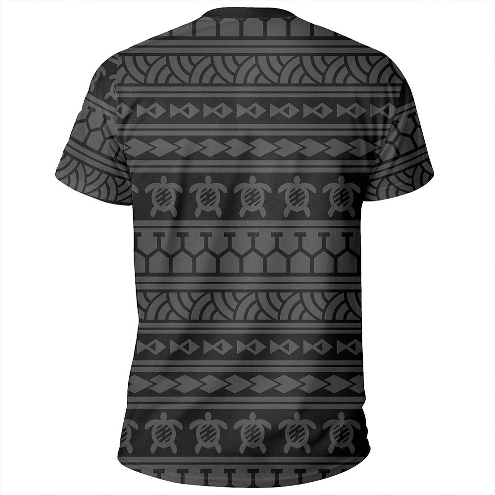 Polynesian Tattoo Tribal Gray T Shirt - Polynesian Pride