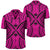 Polynesian Tradition Pink Hawaiian Shirt Unisex Black - Polynesian Pride