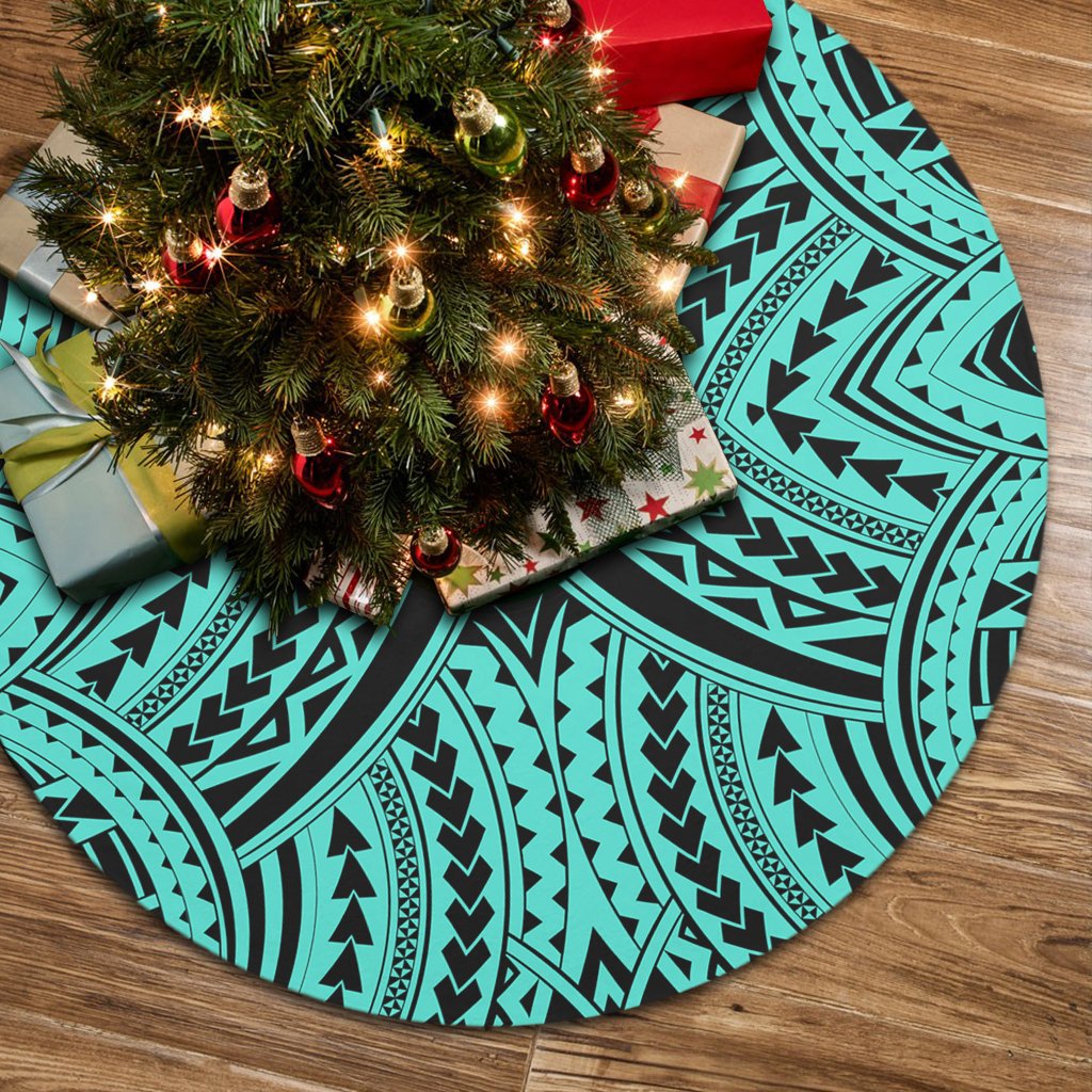 Polynesian Tradition Turquoise Tree Skirt 85x85 cm Turquoise Tree Skirt - Polynesian Pride