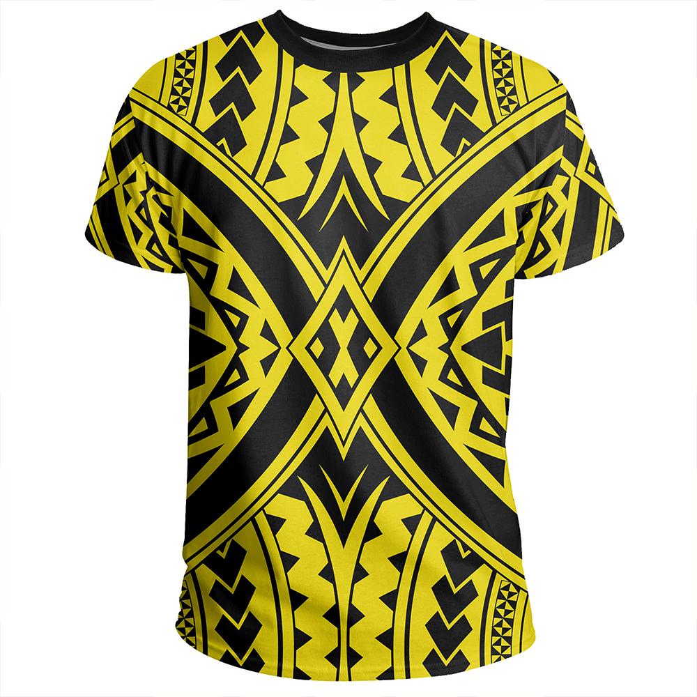 Polynesian Tradition Yellow T Shirt - Polynesian Pride