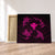 Polynesian Turtle Hammerhead Shark Ray Kanaka Hawaii Canvas Circle Pink - AH Canvas Poly-cotton - Polynesian Pride