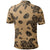 Unisex Polynesian Turtle Palm and Sea Pebbles Gold Polo Shirt - Polynesian Pride