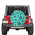 Polynesian Turtle Palm And Sea Pebbles Turquoise Hawaii Spare Tire Cover - Polynesian Pride