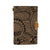 Hawaii Polynesian Maori Lauhala Gold Leather Notebook Leather Black - Polynesian Pride