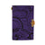 Hawaii Polynesian Maori Lauhala Violet Leather Notebook Leather Black - Polynesian Pride
