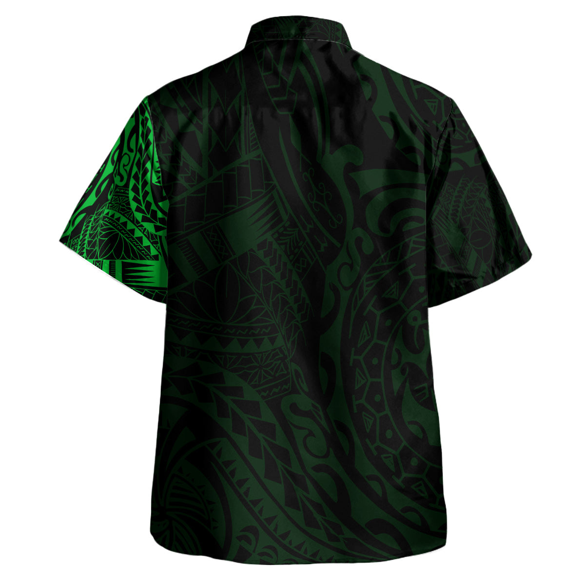 Polynesian Hawaiian Shirt - Polynesian Tattoo Style Version 2 Green - Polynesian Pride