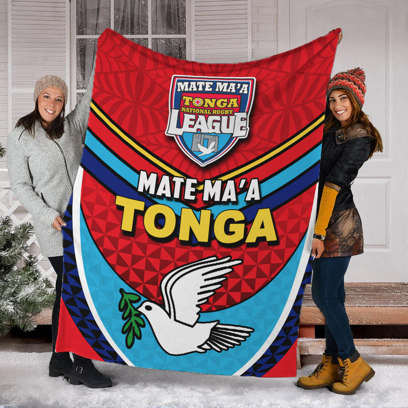 Tonga Mate Ma'a Rugby Premium Blanket Jersey LT6 - Polynesian Pride