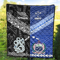 New Zealand And Samoa Premium Quilt Together - Black LT8 - Polynesian Pride