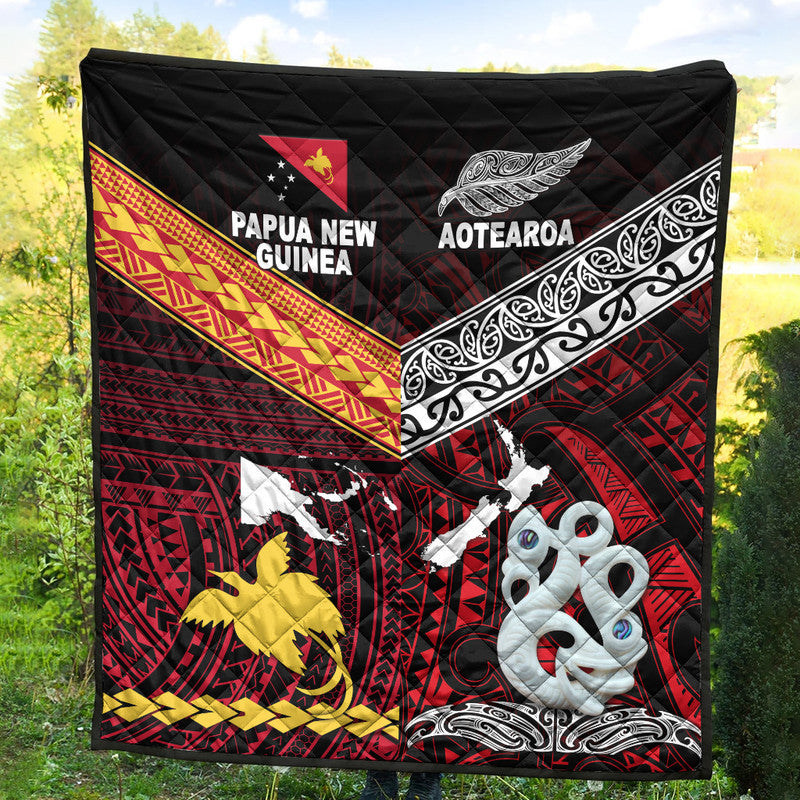 New Zealand And Papua New Guinea Premium Quilt Together - Red LT8 - Polynesian Pride