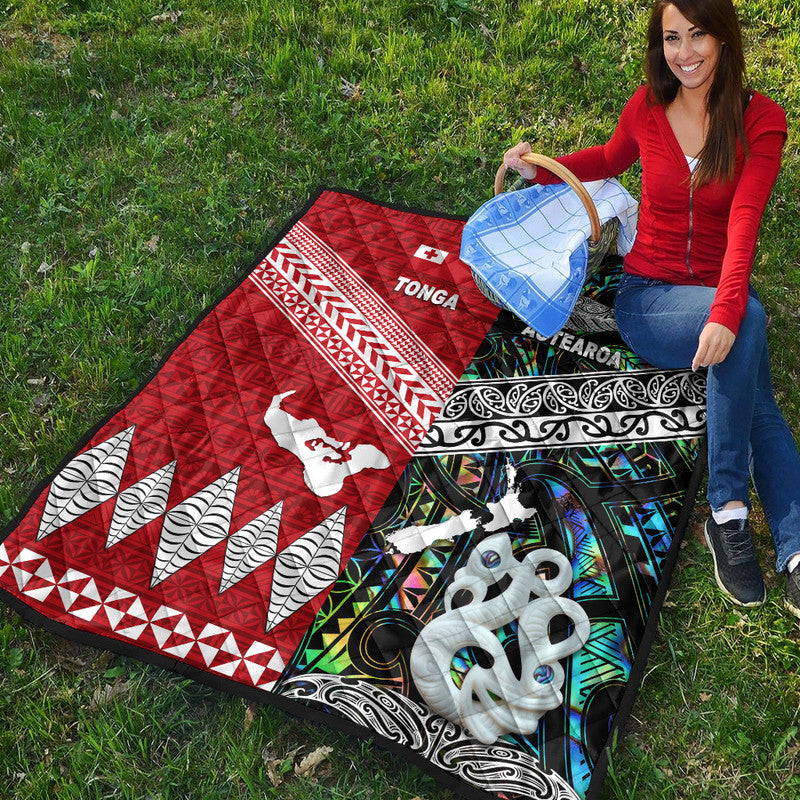 New Zealand And Tonga Premium Quilt Together - Paua Shell LT8 - Polynesian Pride