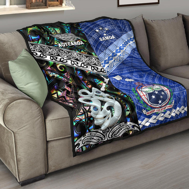 New Zealand And Samoa Premium Quilt Together - Paua Shell LT8 - Polynesian Pride