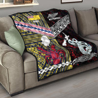 New Zealand And Niue Premium Quilt Together - Red LT8 - Polynesian Pride