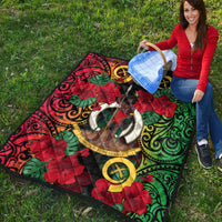 Vanuatu And Hibiscus Premium Quilt LT6 - Polynesian Pride