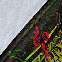 Hawaii Premium Blanket - King Of Hawaii With Hawaiian Girls Reggae Version - Polynesian Pride