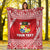 (Custom Personalised) Tonga Coat Of Arms Premium Blanket Simplified Version - Red LT8 - Polynesian Pride
