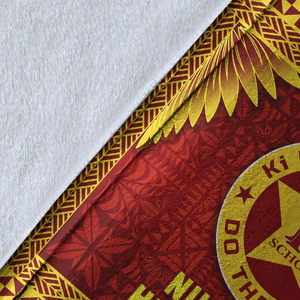 Tonga Niuafo'ou High School Premium Blanket Simplified Version LT8 - Polynesian Pride