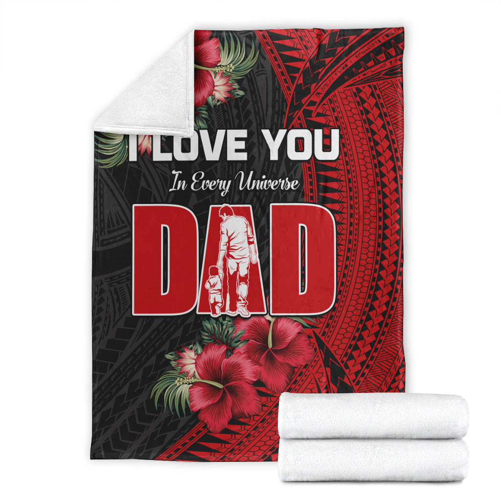 Happy Fathers Day Premium Blanket Polynesian Best Dad Ever LT13 - Polynesian Pride