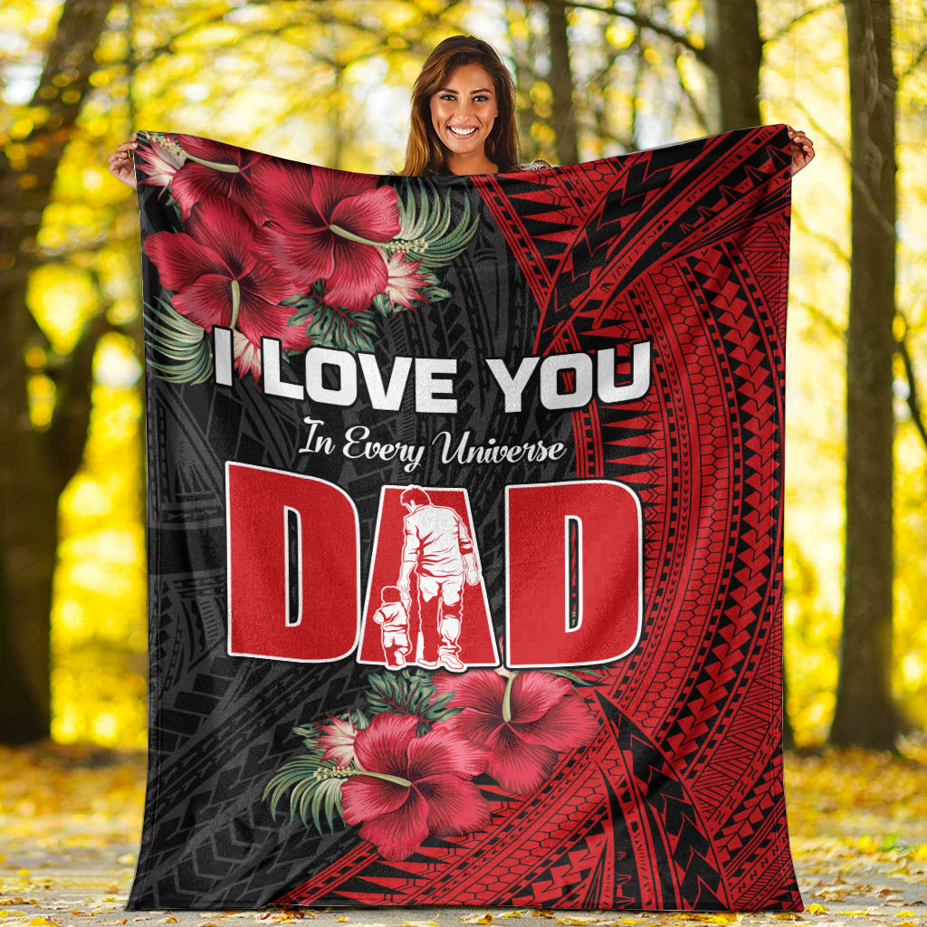 Happy Fathers Day Premium Blanket Polynesian Best Dad Ever LT13 - Polynesian Pride