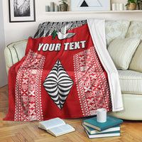 (Custom Personalised) Tonga Rugby Premium Blanket - Mate Ma'a Tonga LT13 - Polynesian Pride