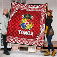 Tonga Coat Of Arms Premium Quilt Simplified Version - Red LT8 - Polynesian Pride
