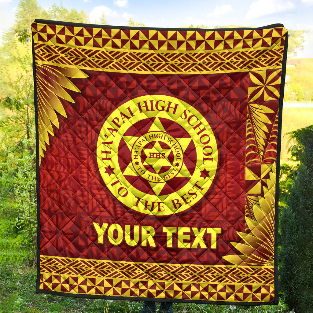 (Custom Personalised) Tonga Ha'apai High School Premium Quilt Simplified Version LT8 - Polynesian Pride