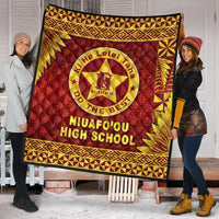 Tonga Niuafo'ou High School Premium Quilt Simplified Version LT8 - Polynesian Pride