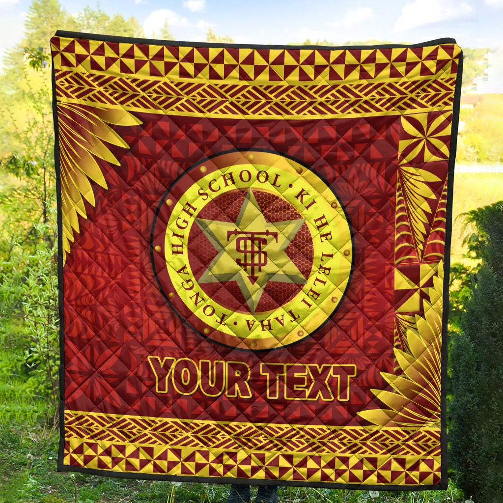 (Custom Personalised) Tonga High School Premium Quilt Simplified Version LT8 - Polynesian Pride