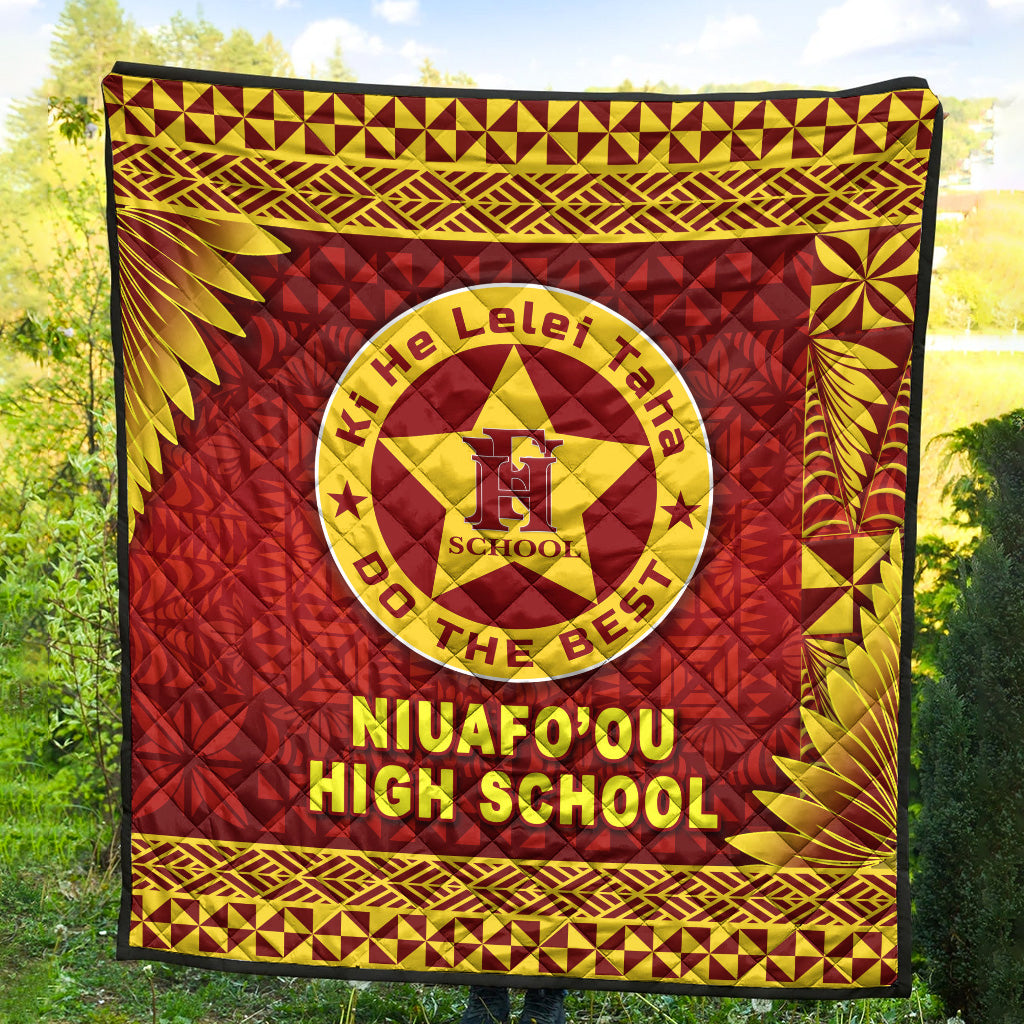 Tonga Niuafo'ou High School Premium Quilt Simplified Version LT8 - Polynesian Pride