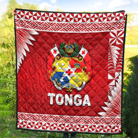 Tonga Coat Of Arms Premium Quilt Simplified Version - Red LT8 - Polynesian Pride