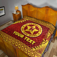(Custom Personalised) Tonga Niuafo'ou High School Premium Quilt Simplified Version LT8 - Polynesian Pride