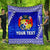 (Custom Personalised) Tonga Coat Of Arms Premium Quilt Simplified Version - Blue LT8 Blue - Polynesian Pride