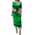 Personalised Fiji Day Puletasi Dress Flying Fijians Masi Kesa Style - Green LT7 Women Green - Polynesian Pride