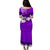 Personalised Fiji Day Puletasi Dress Flying Fijians Masi Kesa Style - Violet LT7 - Polynesian Pride