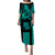 Kakau Hawaiian Polynesian Puletasi Dress Turquoise Green LT6 Women Green - Polynesian Pride