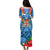 Fiji Puletasi Dress Hibiscus Flowers With Polynesian Pattern LT14 - Polynesian Pride