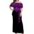 Hawaii Polynesian Tribal Off Shoulder Dress Purple - LT12 Long Dress Purple - Polynesian Pride