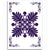 Hawaiian Quilt Maui Plant And Hibiscus Pattern Area Rug - Purple White - AH Purple - Polynesian Pride