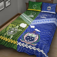 Samoa And Cook Islands Quilt Bed Set Together LT8 - Polynesian Pride
