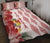 Tonga Quilt Bed Set Diamond Style Mix Hibiscus - White LT7 White - Polynesian Pride