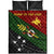 (Simbu To The Core) Papua New Guinea Simbu Quilt Bed Set Flag Vibes LT8 Queen Black - Polynesian Pride