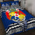 (Custom Personalised) Tonga Ngatu Quilt Bed Set Blue Style LT6 Blue - Polynesian Pride