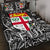 Fiji Quilt Bed Set Tapa Patterns Black And White Style LT6 Blue - Polynesian Pride