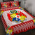 (Custom Personalised) Tonga Quilt Bed Set Red Style No.2 LT6 Red - Polynesian Pride